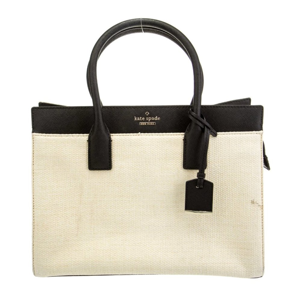 Kate Spade New York Top Handle Bag Neutrals Straw